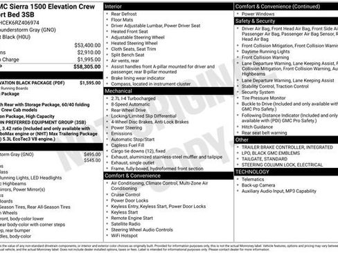 Used 2024 GMC Sierra 1500 Elevation w/ LPO, Elevation Black Package image 8