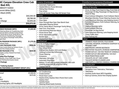 New 2026 GMC Canyon Elevation w/ Convenience Package image 41