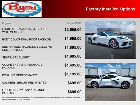 Used 2024 Chevrolet Corvette Stingray Preferred Cpe w/ Body-Color Dual Roof Package RWD image 10