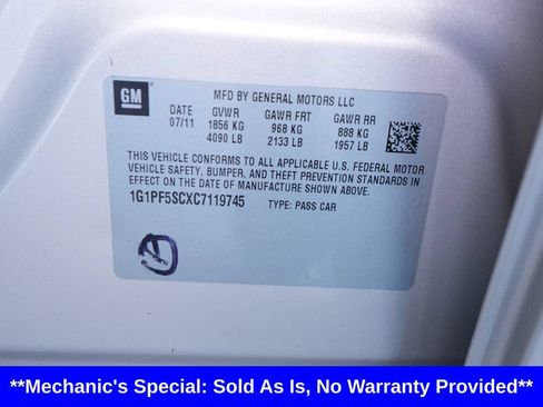 Used 2012 Chevrolet Cruze LT FWD image 33