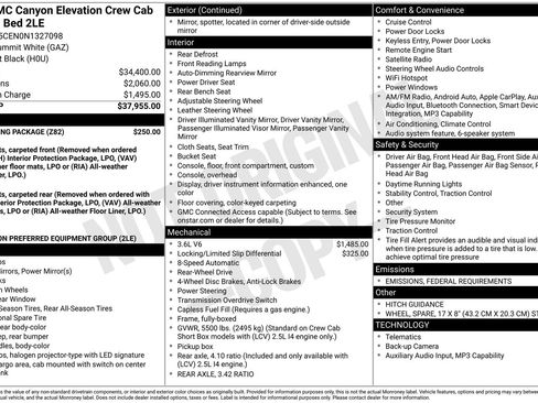 Used 2022 GMC Canyon Elevation w/ Trailering Package image 32