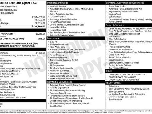 Certified 2026 Cadillac Escalade Sport w/ Touring Package image 36