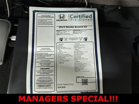Used 2023 Honda Accord EX image 13