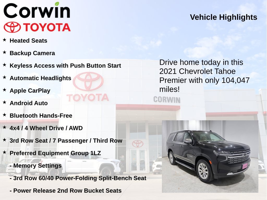 Used 2021 Chevrolet Tahoe Premier w/ Premium Package AWD/4WD image 6