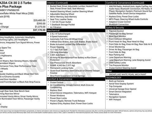 Certified 2023 MAZDA CX-30 2.5 Turbo w/ Premium Plus Pkg image 31