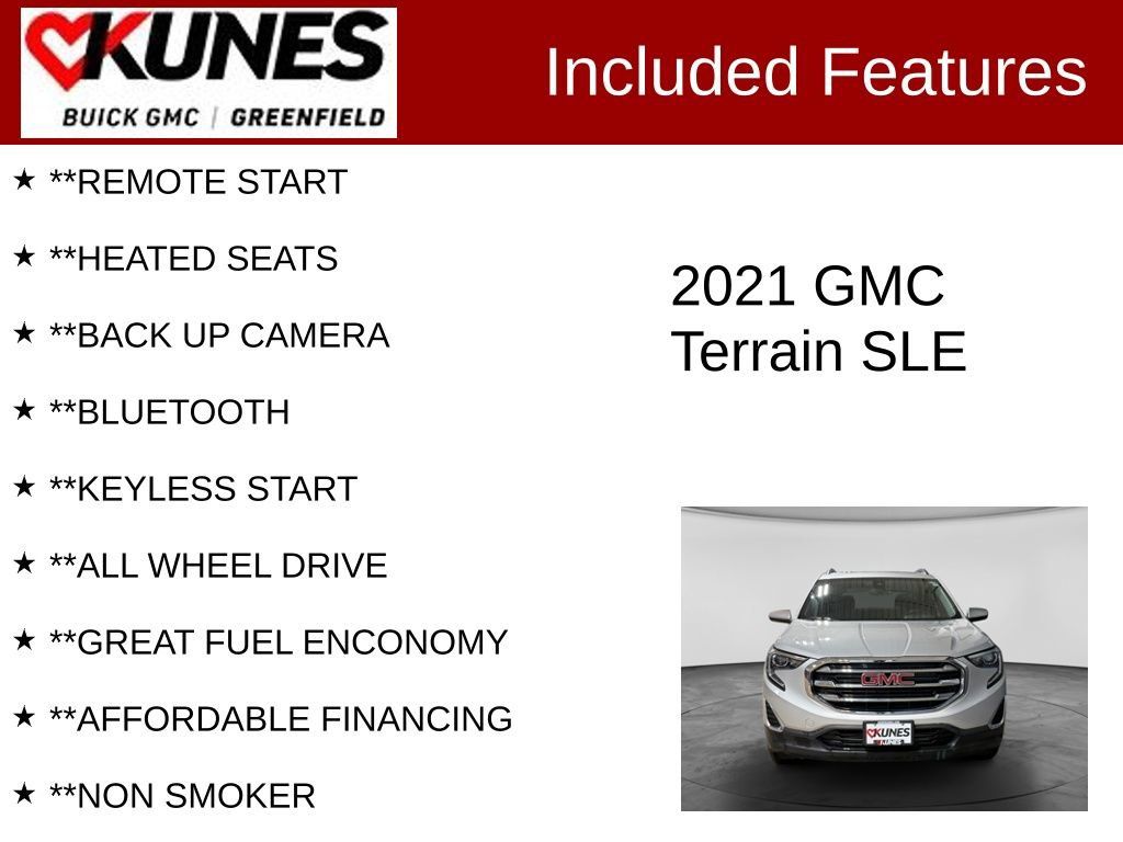 Used 2021 GMC Terrain SLE w/ Driver Convenience Package AWD/4WD image 2