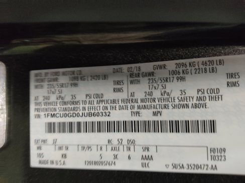 Used 2018 Ford Escape SE w/ SE Sync 3 Package FWD image 33