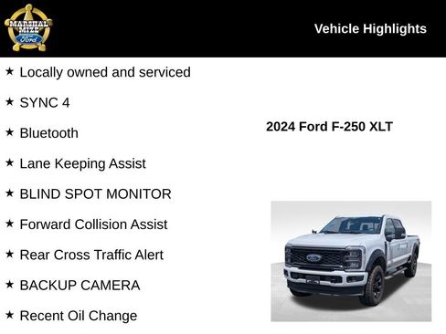 Used 2024 Ford F250 XLT w/ XLT Premium Package AWD/4WD image 2