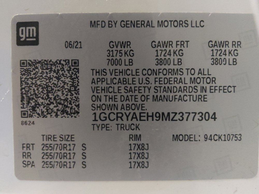 Used 2021 Chevrolet Silverado 1500 W/T w/ WT Fleet Convenience Package AWD/4WD image 33