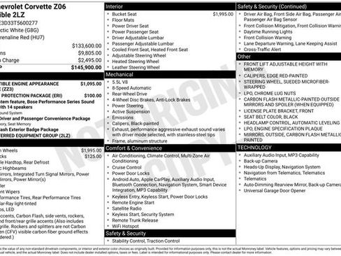 Used 2026 Chevrolet Corvette Z06 image 1