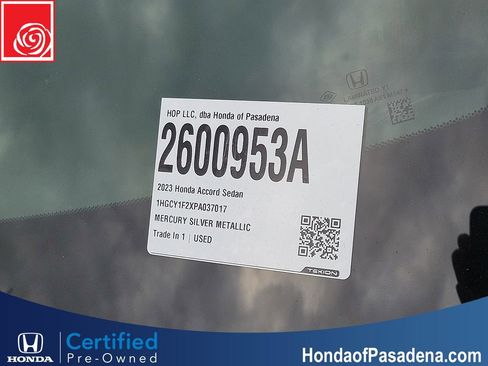 Certified 2023 Honda Accord LX image 29