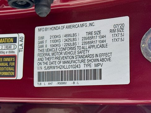 Used 2020 Honda CR-V LX image 12