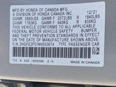Used 2022 Honda Civic Sport image 34