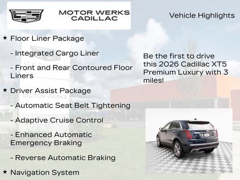 New 2026 Cadillac XT5 Premium Luxury w/ Driver Assist Package AWD/4WD image 12
