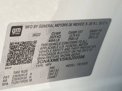 Used 2022 Chevrolet Equinox RS w/ RS Leather Package FWD image 34