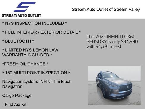 Used 2022 INFINITI QX60 Sensory w/ Cargo Package image 4
