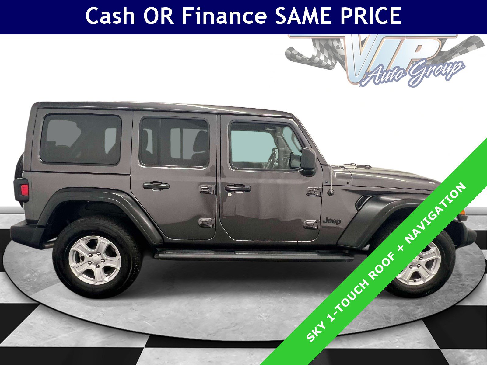 Certified 2022 Jeep Wrangler Unlimited Sport w/ Sun And Sound Package AWD/4WD image 8