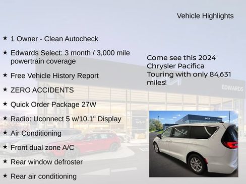 Used 2024 Chrysler Pacifica Touring FWD image 7