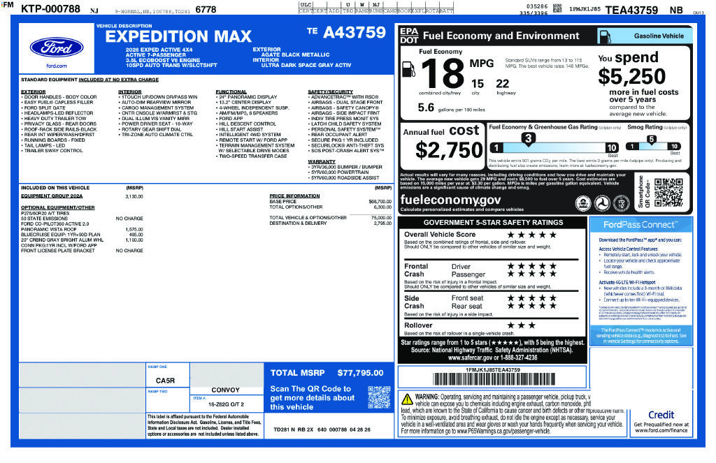 New 2026 Ford Expedition Max Active AWD/4WD image 58