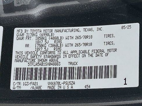 Used 2025 Toyota Tundra SR5 w/ SX Package RWD image 28