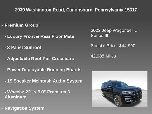 Used 2023 Jeep Wagoneer L Series III w/ Premium Group I AWD/4WD image 8