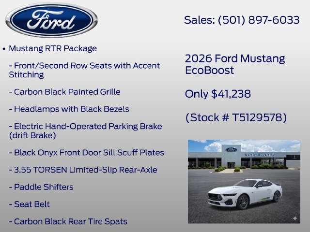 New 2026 Ford Mustang Coupe w/ Mustang RTR Package RWD image 18