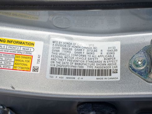 Certified 2023 Honda Civic Sport image 36