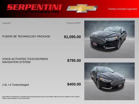 Used 2018 Ford Fusion SE w/ Fusion SE Technology Package FWD image 4