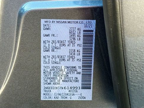 New 2026 Nissan Frontier SV image 31