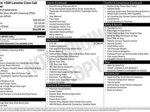 Used 2021 RAM 1500 Laramie w/ Off Road Group image 50