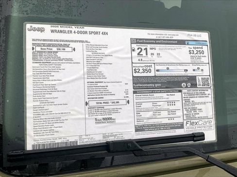 New 2026 Jeep Wrangler Sport image 35