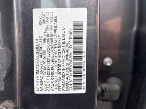 Used 2025 Honda Ridgeline RTL image 3