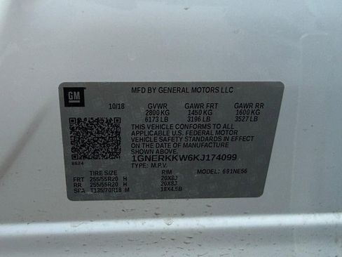 Used 2019 Chevrolet Traverse Premier w/ Driver Confidence II Package image 27