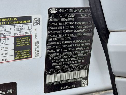 Used 2018 Land Rover Range Rover Long Wheelbase Autobiography image 47