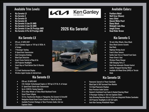 New 2026 Kia Sorento S AWD/4WD image 28