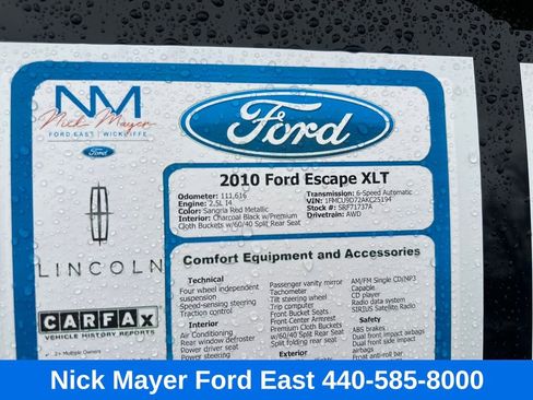 Used 2010 Ford Escape XLT image 24