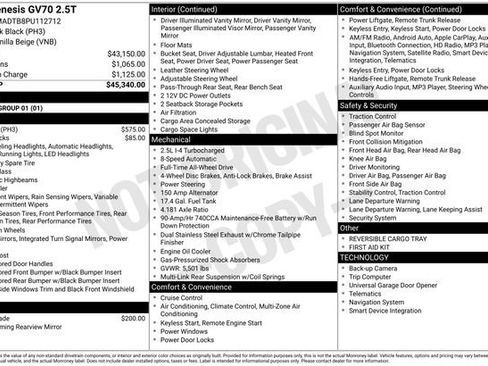 Used 2023 Genesis GV70 2.5T image 2