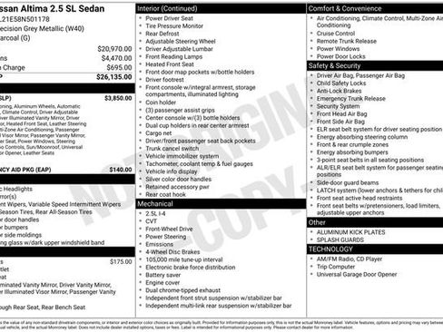 Used 2008 Nissan Altima 2.5 SL w/ SL Pkg image 14