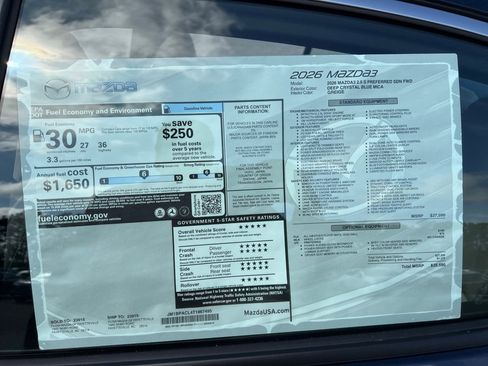 New 2026 MAZDA MAZDA3 2.5 S Sedan w/ Preferred Pkg image 34