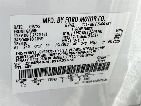 Used 2024 Ford Edge SEL w/ Convenience Package AWD/4WD image 12
