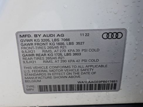 Certified 2023 Audi e-tron Premium Plus w/ Premium Plus Package image 32