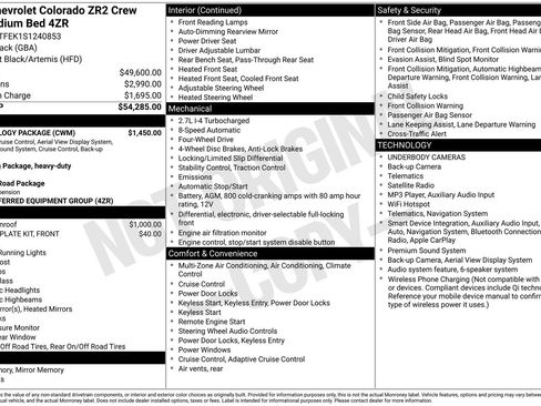 Used 2025 Chevrolet Colorado ZR2 w/ Technology Package AWD/4WD image 3