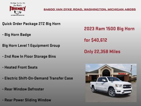 Used 2023 RAM 1500 Big Horn AWD/4WD image 5