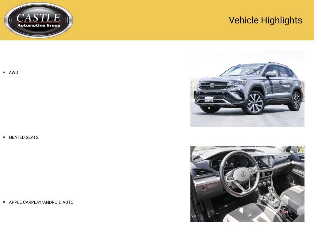 Used 2023 Volkswagen Taos SE AWD/4WD image 3