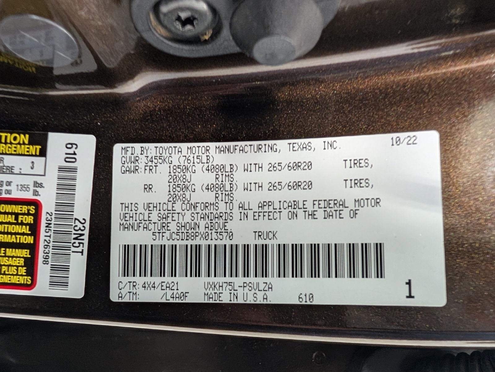 Used 2023 Toyota Tundra Limited w/ Power Package AWD/4WD image 29