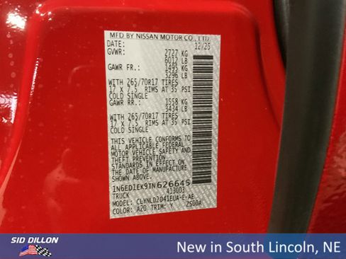 New 2026 Nissan Frontier PRO-4X w/ Pro Premium Package image 12