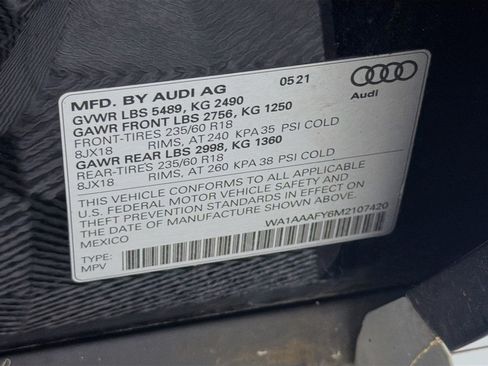Used 2021 Audi Q5 2.0T Premium w/ Convenience Package AWD/4WD image 12