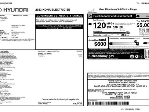 Used 2023 Hyundai Kona SE image 4
