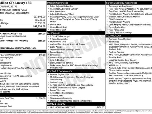 Certified 2024 Cadillac XT4 Luxury w/ Cold Weather Package FWD image 11
