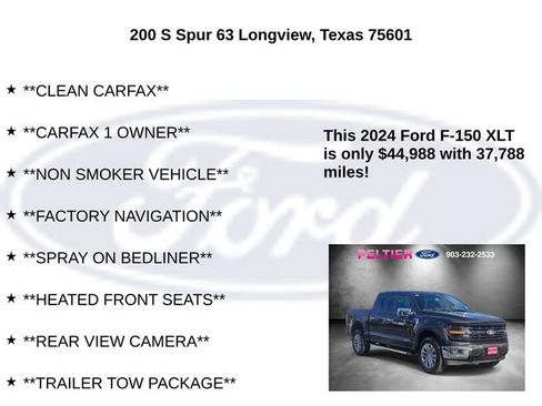 Used 2024 Ford F150 XLT w/ Equipment Group 302A MID image 5